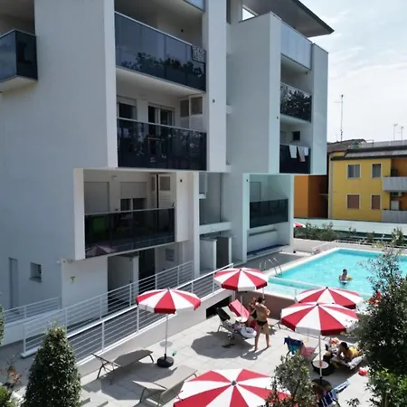 With Pool In Apartment Bibione